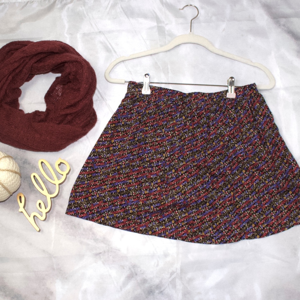 Floral Mini Skirt